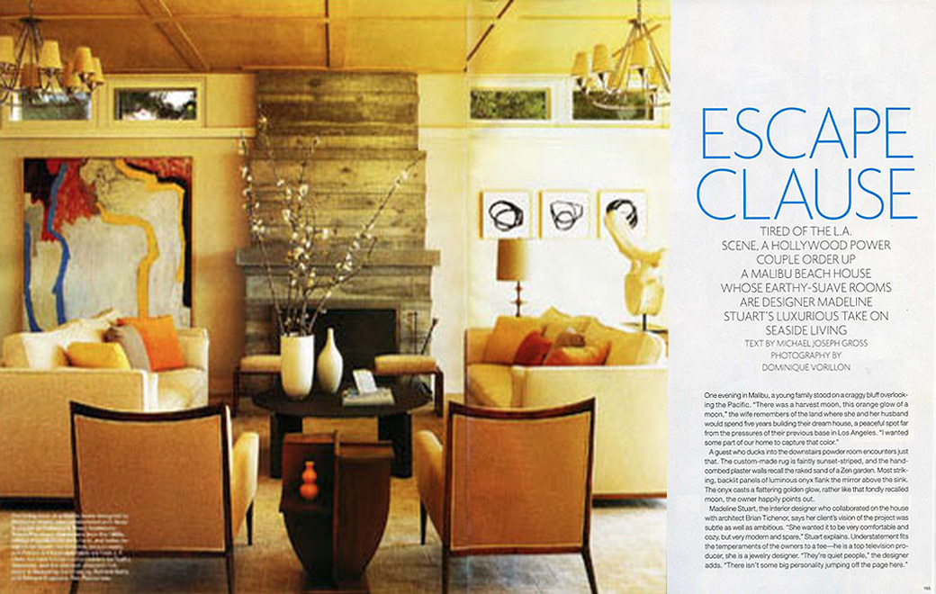 Elle Decor Escape Clause July/August 2007